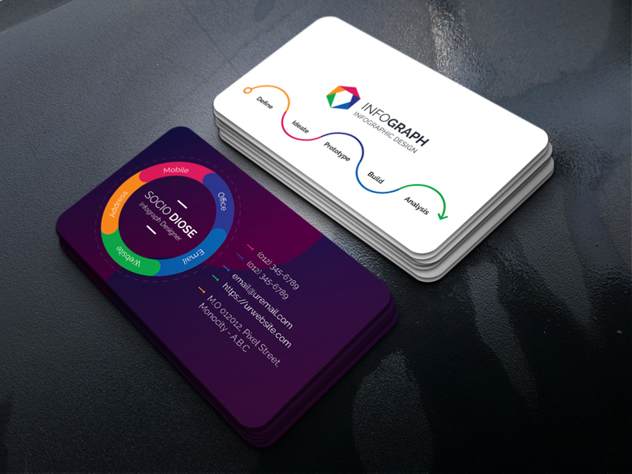 Infographic Business Card Template