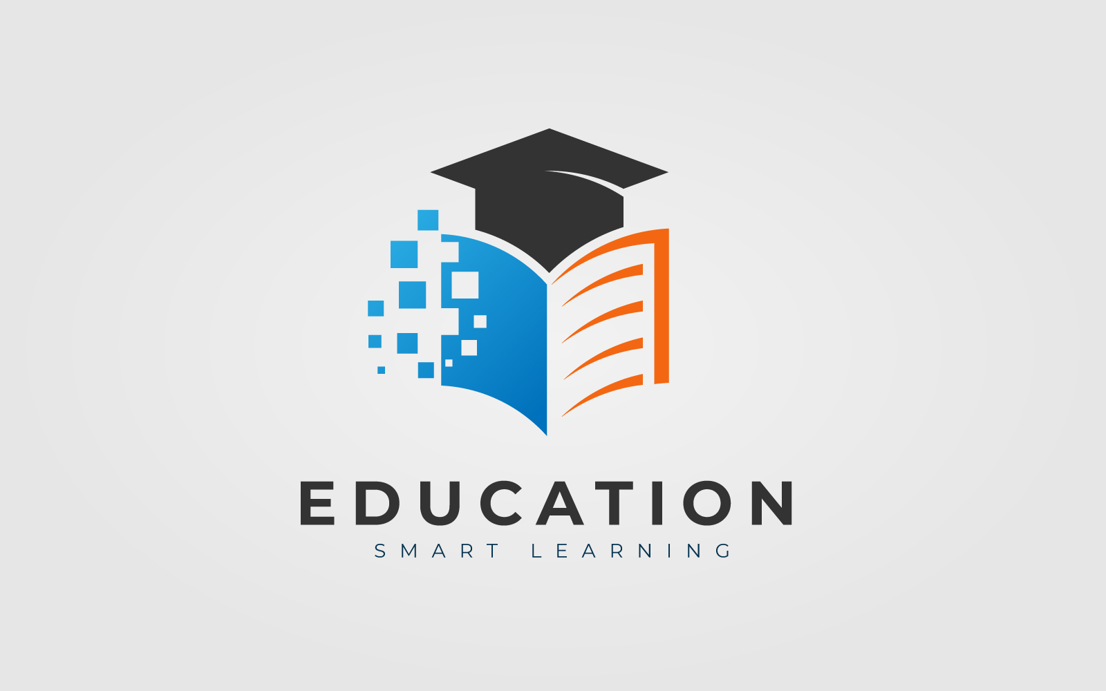 Unique And Creative Education Logo Design Concept For Book And Hat