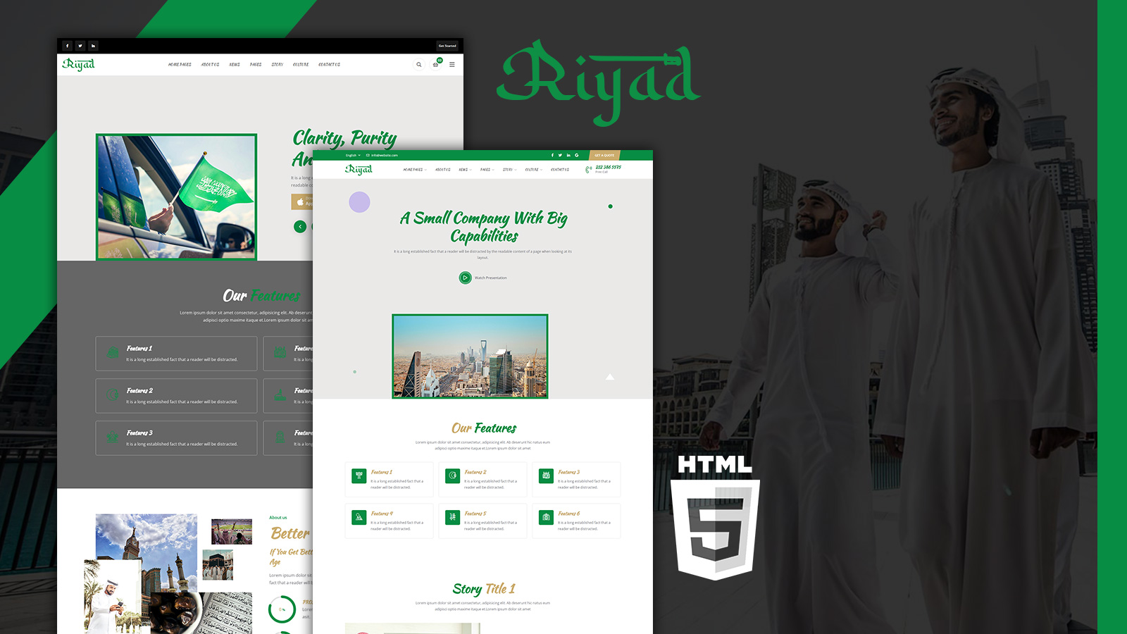 Riyad Saudi Arabia Culture HTML5 Website Template