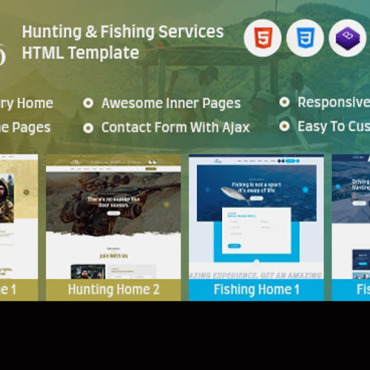 Boat Camping Responsive Website Templates 243575