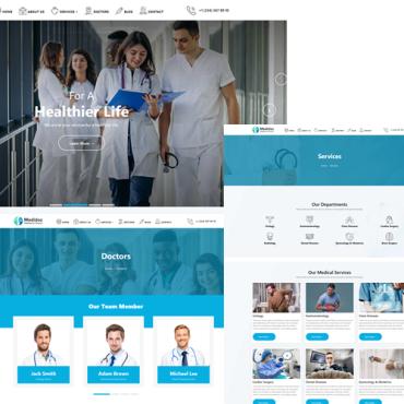 Medical Doctor Responsive Website Templates 243578