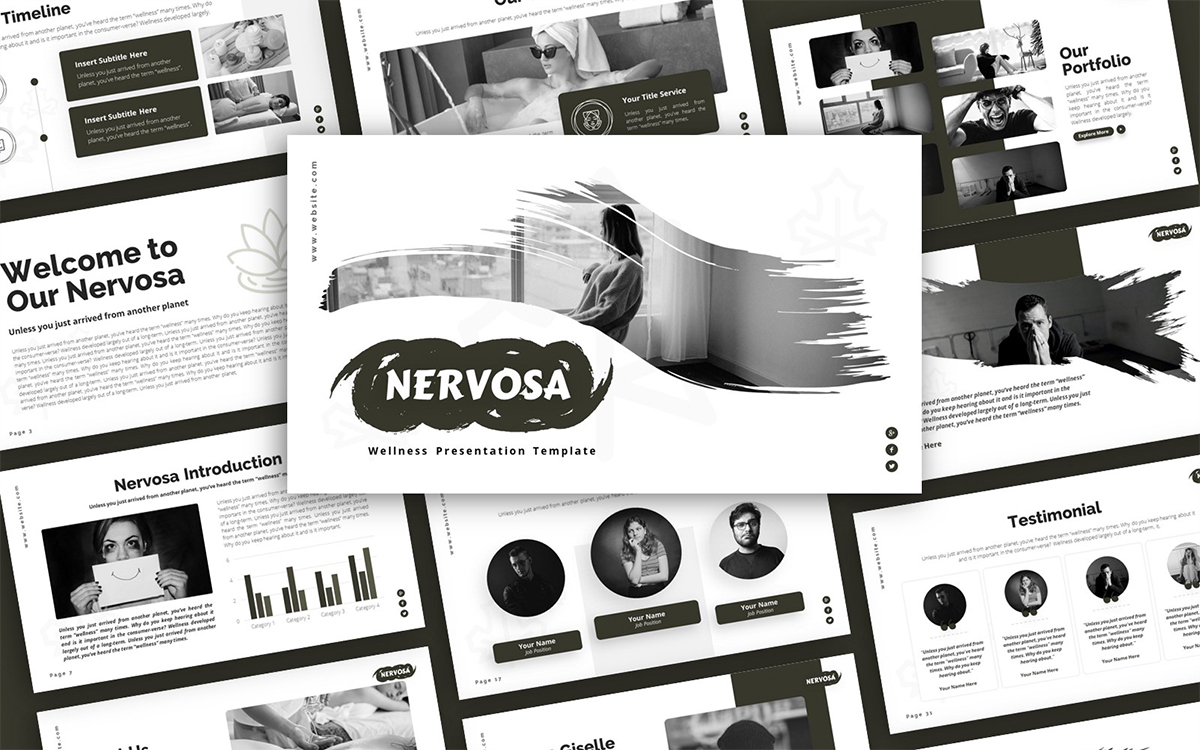 Nervosa Wellness Multipurpose PowerPoint Presentation Template