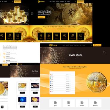 Consulting Crypto Responsive Website Templates 243696