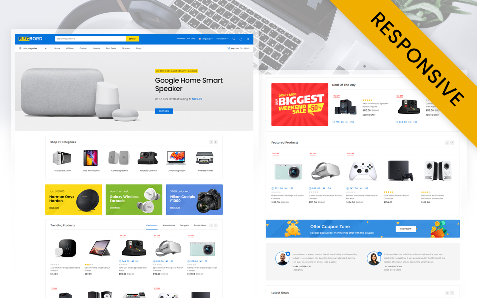 Elecbord - Electronic Super Store OpenCart Responsive Theme