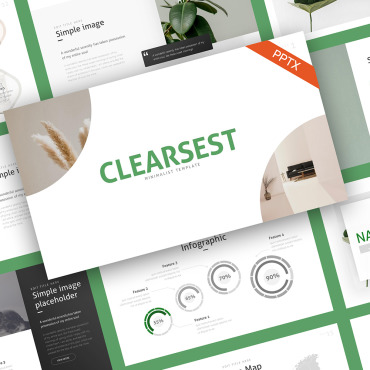 Art Blue PowerPoint Templates 243733