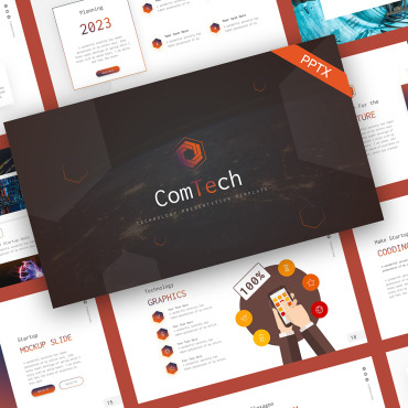 Communication Computer PowerPoint Templates 243737