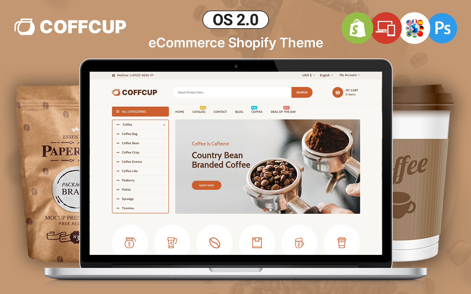 CoffCup - Tea and Coffee Shop Shopify Theme