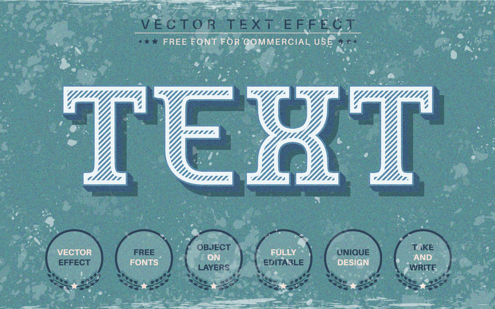 Retro Text - Editable Text Effect, Font Style, Graphics Illustration