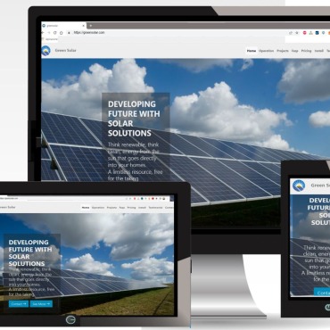 Responsive Solar Landing Page Templates 244069