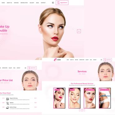 Beauty Salon Responsive Website Templates 244076