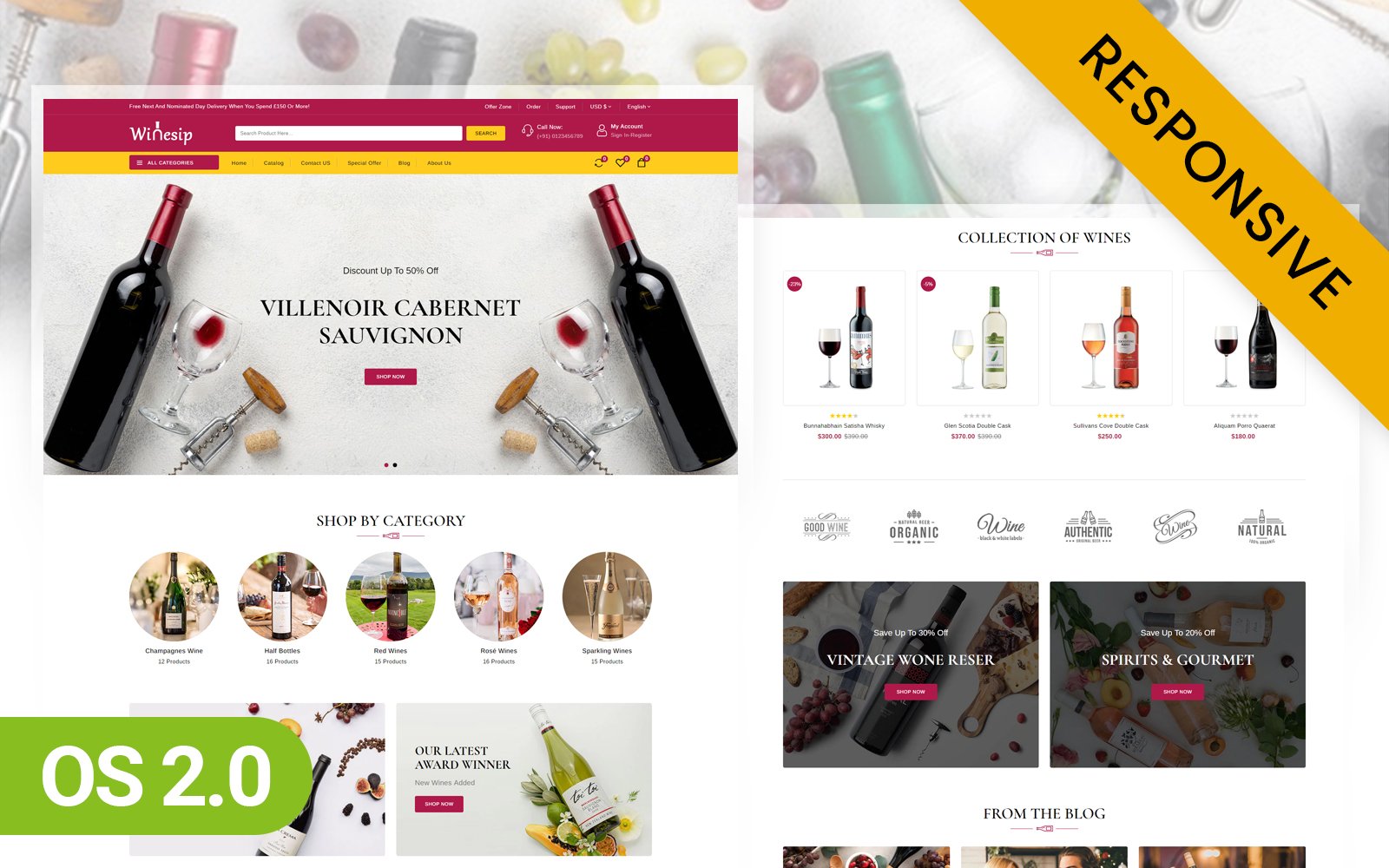 Winesip - Wine Store Shopify 2.0 Responsive Theme