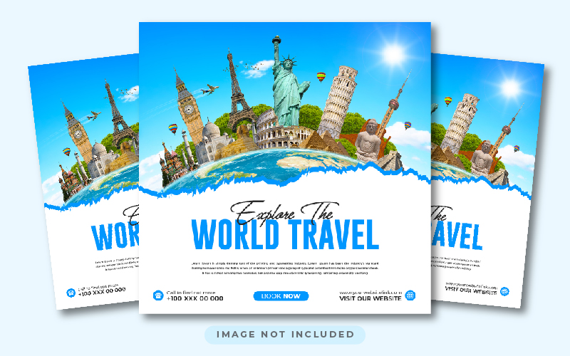 Travel Social Media Post Design Template