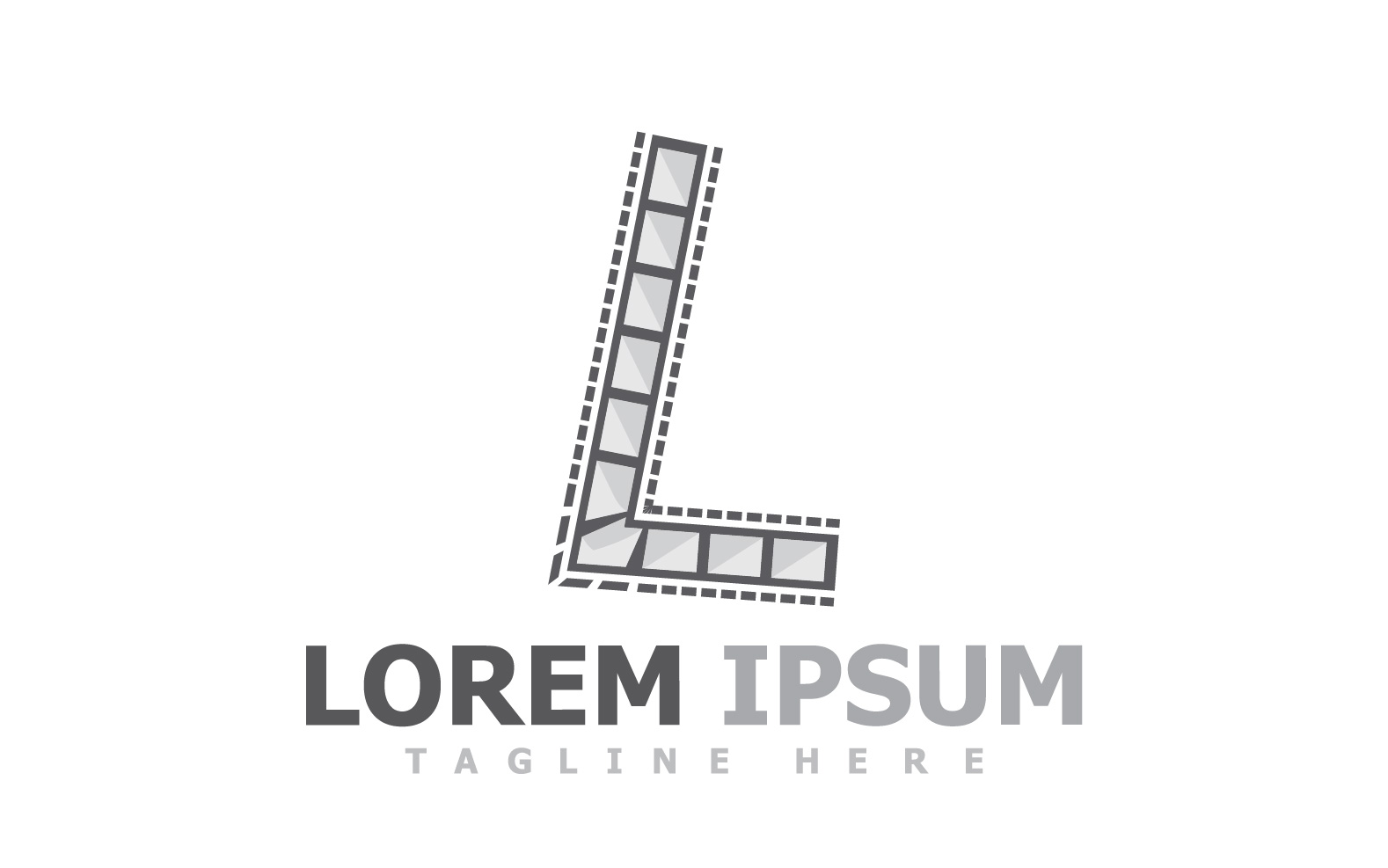 Film Strip Movie Video Logo V4