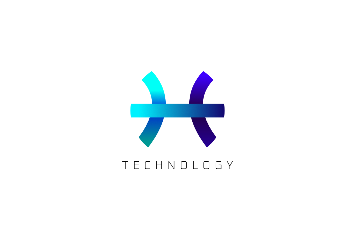 Tech Letter H Gradient Logo