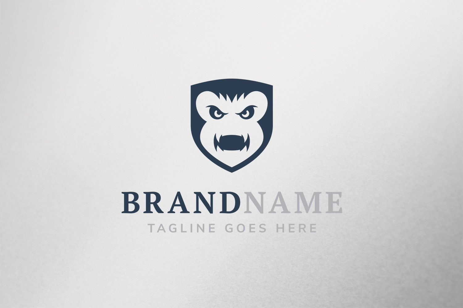 Shield Gorilla Logo Template Design