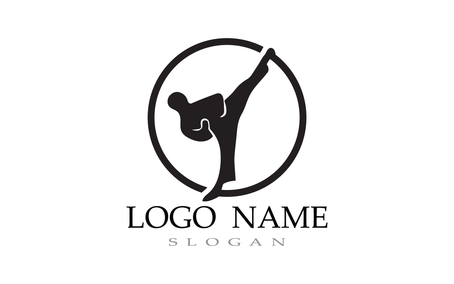 Karate And Taekwondo Logo Fight V6