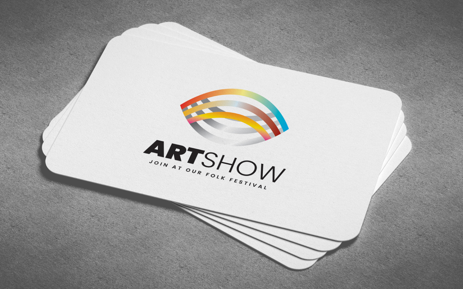 Festival Art Show Logo Template