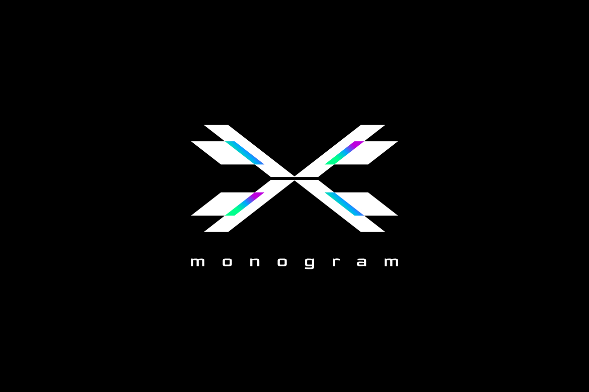 Dynamic Tech Monogram Letter TX Logo