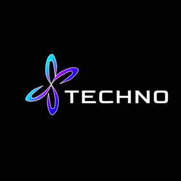 Techno Technology Logo Templates 245081