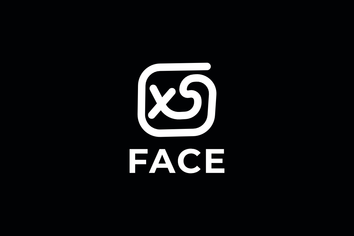 Face Monogram Letter SX Logo