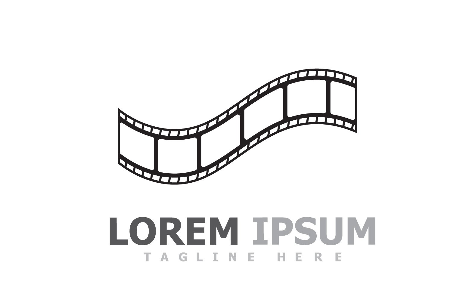 Movie Filmstrip Logo Template V14