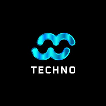 Techno Technology Logo Templates 245212