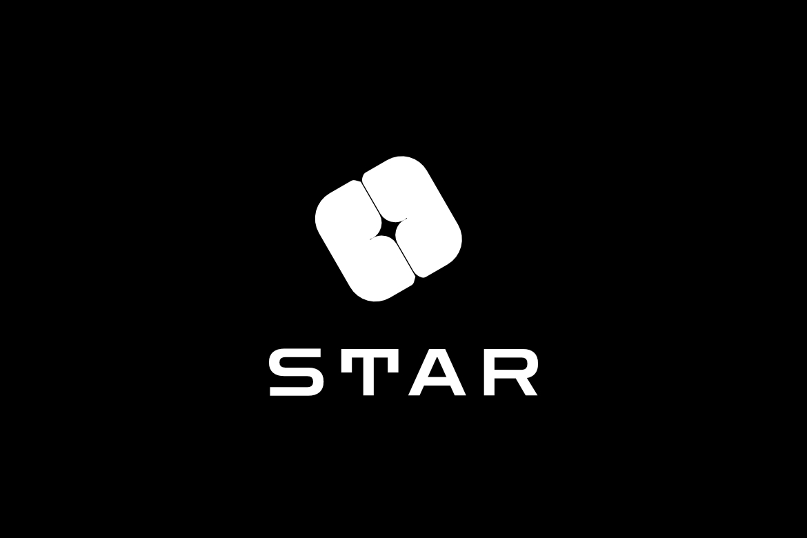 Star Negative Space  Logo