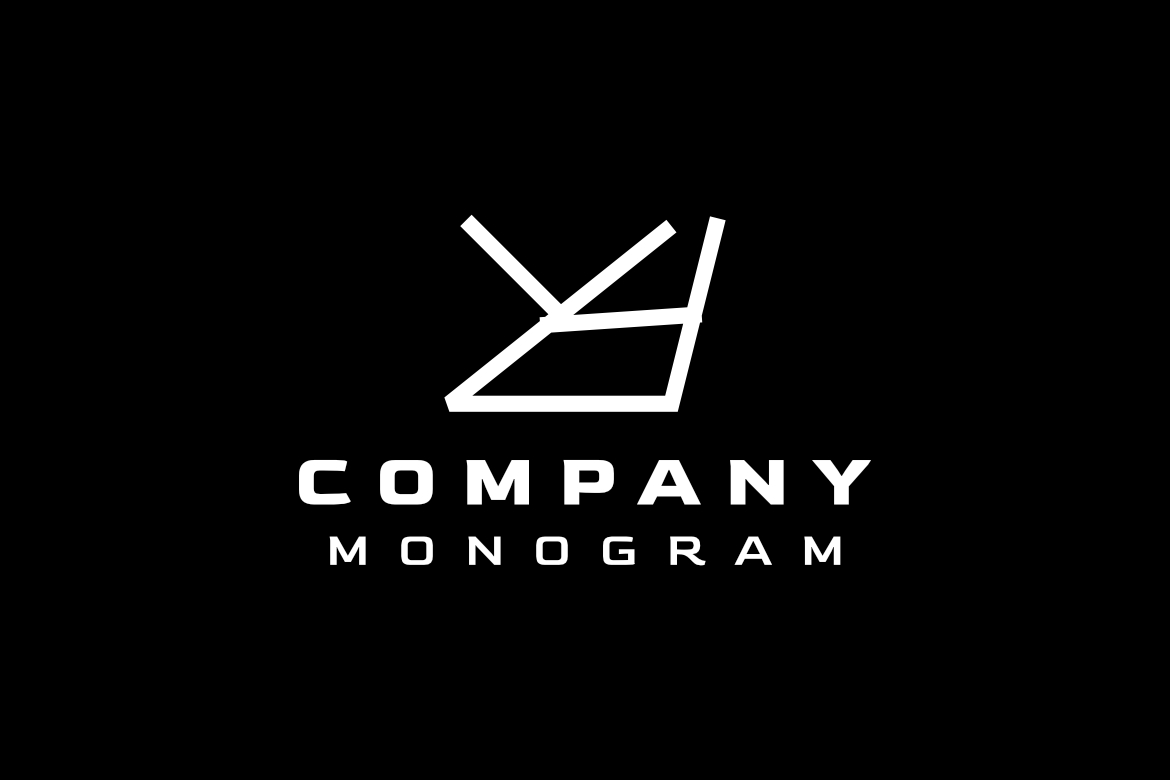 Monogram Letter Y4  Flat Logo