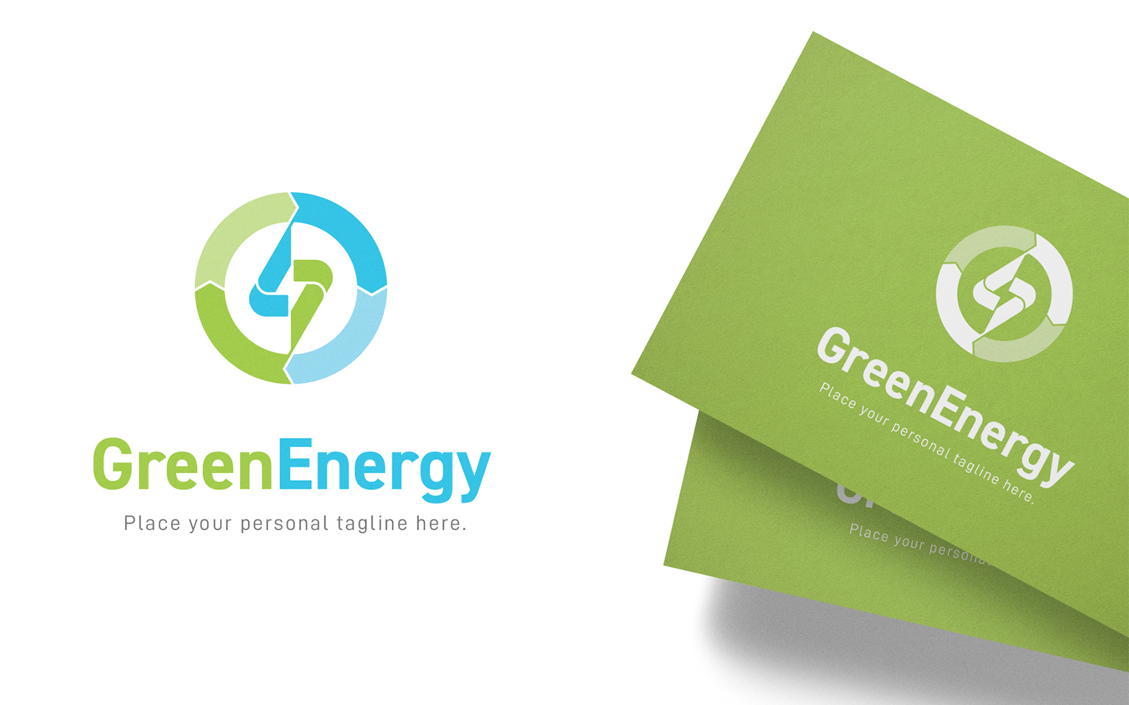 Green Energy Solutions Logo Template