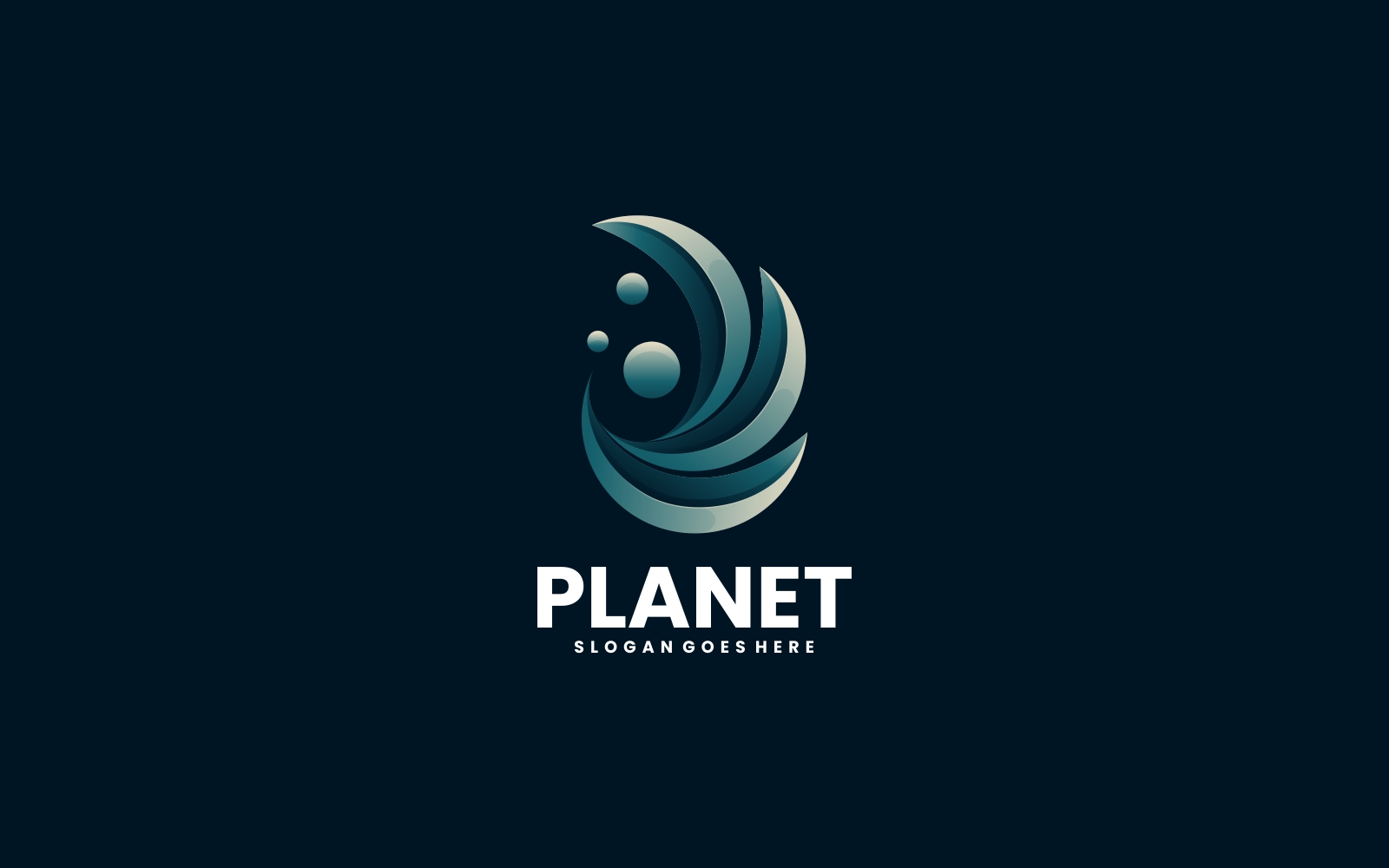 Abstract Planet Gradient Logo