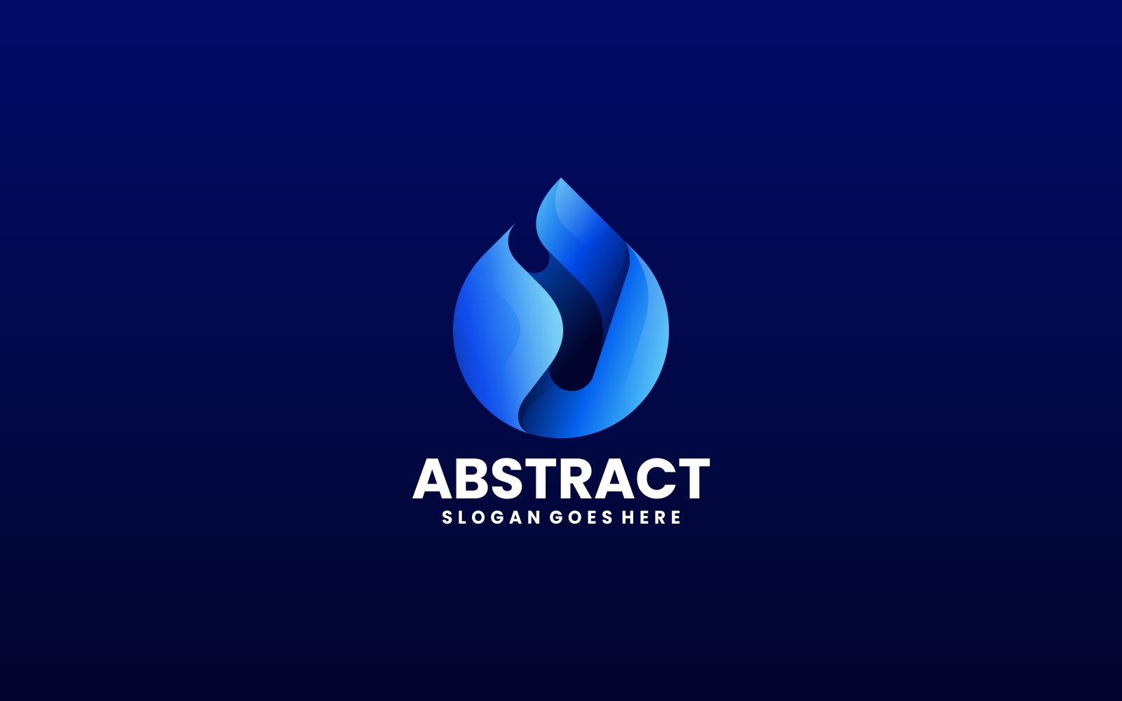 Abstract Water Gradient Logo