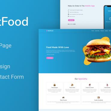 Delivery Pizza Landing Page Templates 245674