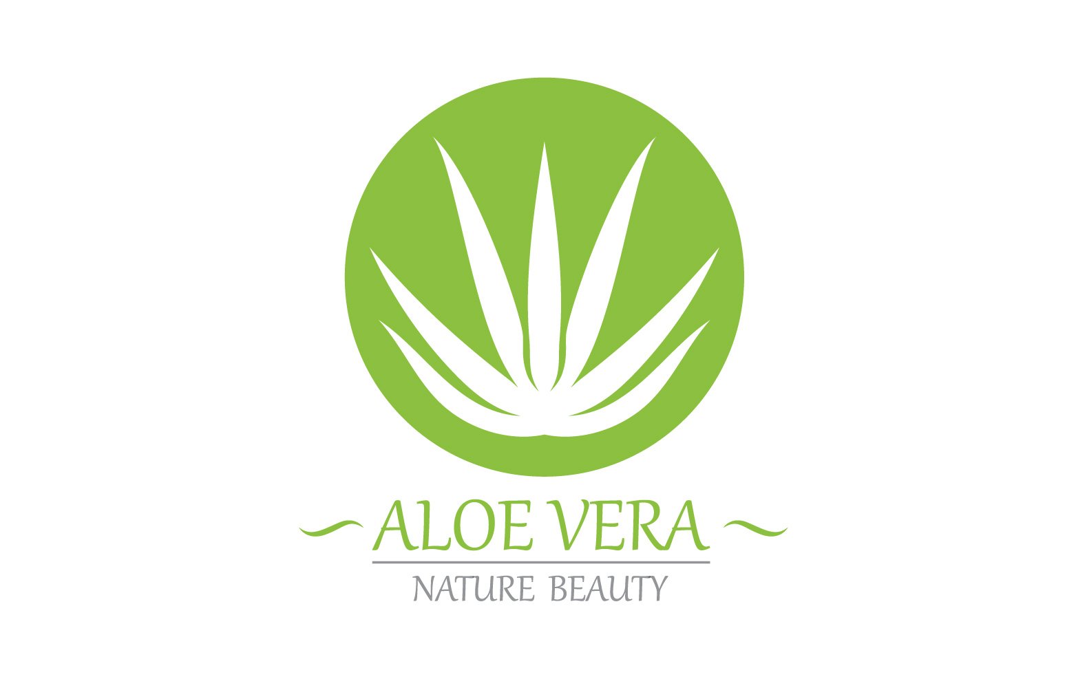 Aloe Vera Logo Nature Template V14