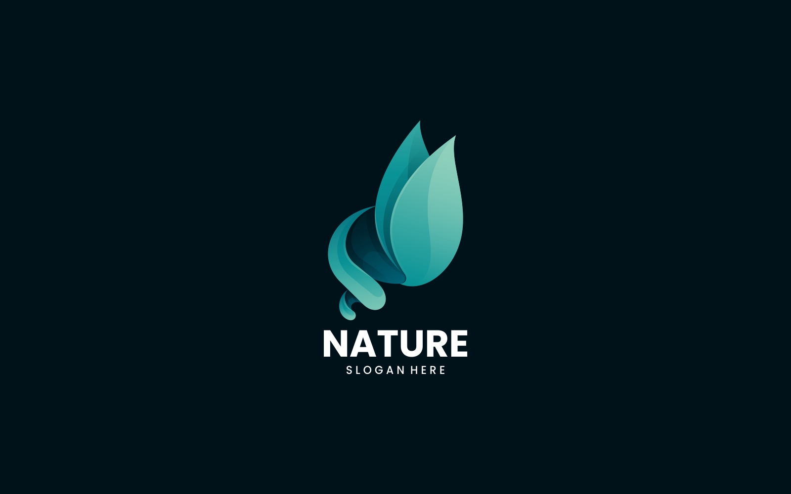 Abstract Nature Gradient Logo Style