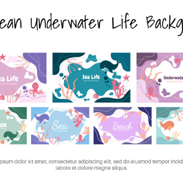 Underwater Animal Illustrations Templates 245939
