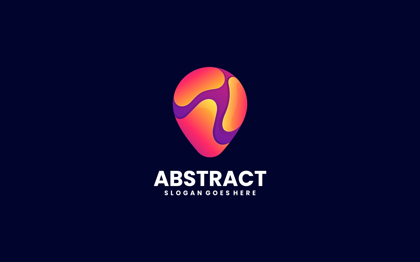 Vector Abstract Gradient Color Logo Style