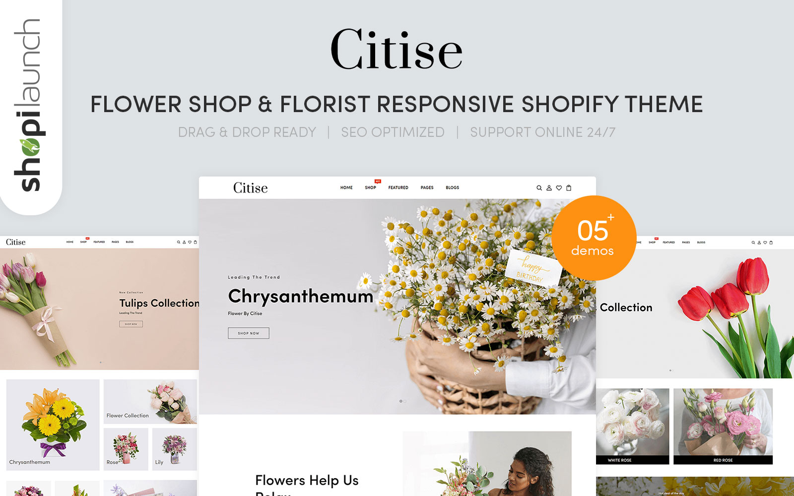 Citise - Flower Shop & Florist Responsive Shopify Theme