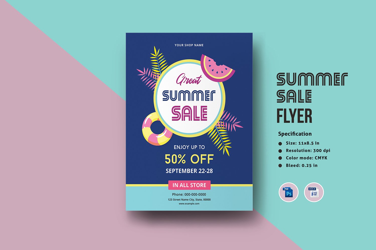 Summer Sale Offer Flyer Corporate Identity Template