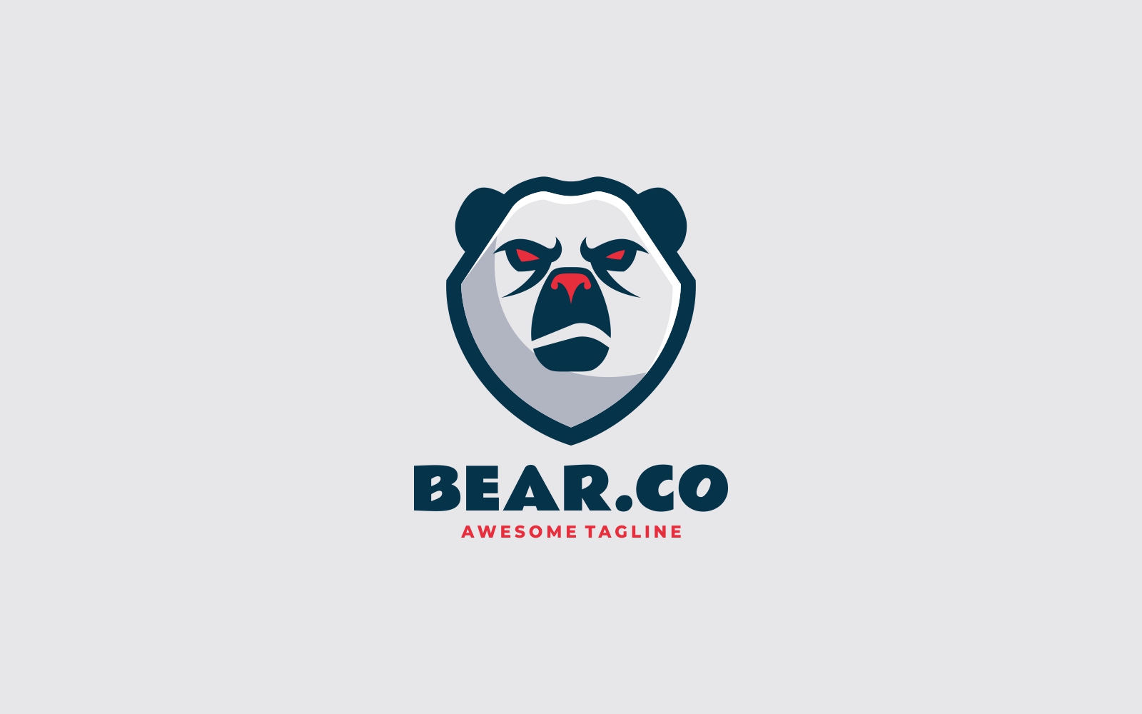 Bear Mascot Logo Template