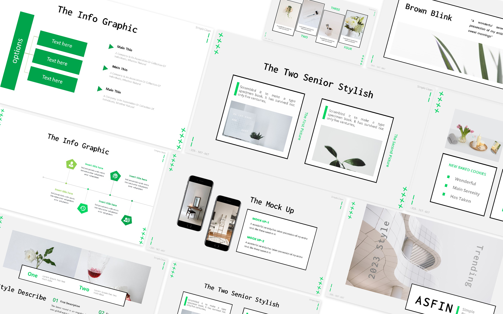 Asfin Simple Google Slides Template