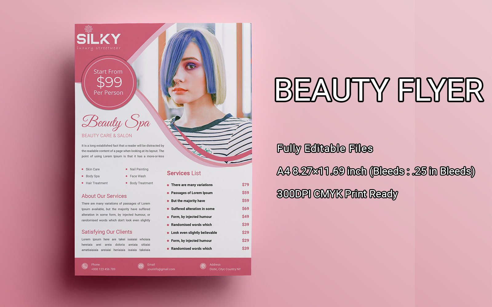 Beauty Flyer Template Print Ready SK-02