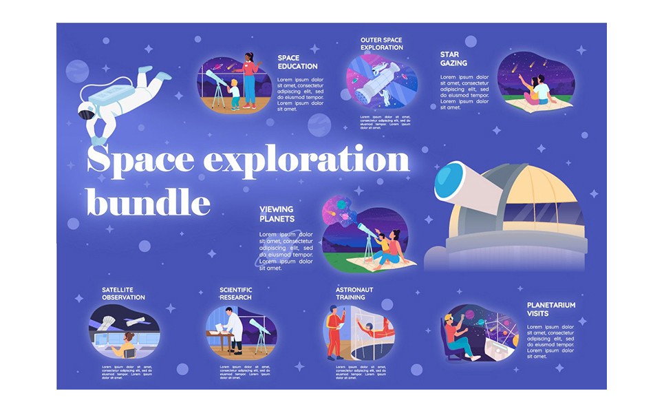 Space Exploration ColorVector Bundle