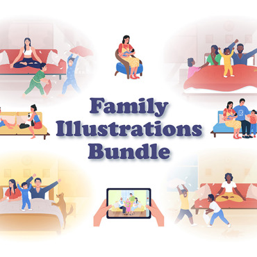 Family Lifestyle Illustrations Templates 246176