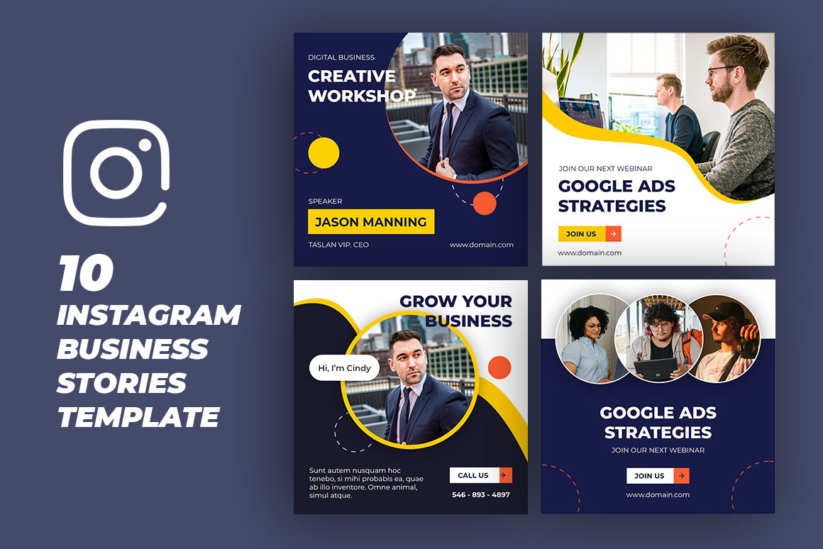 10 Instagram Business Stories Template