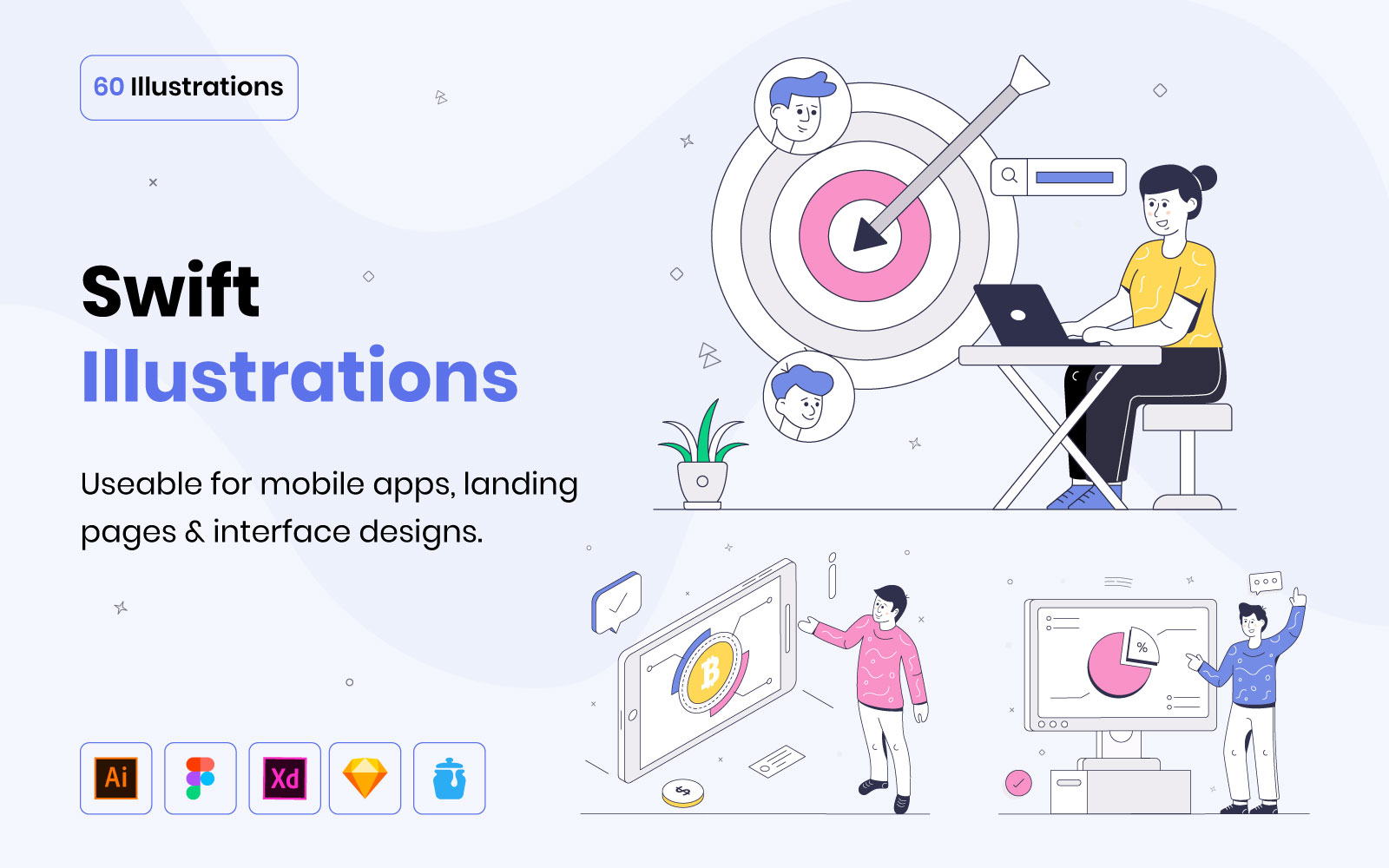 60 Perfect Swift Illustrations