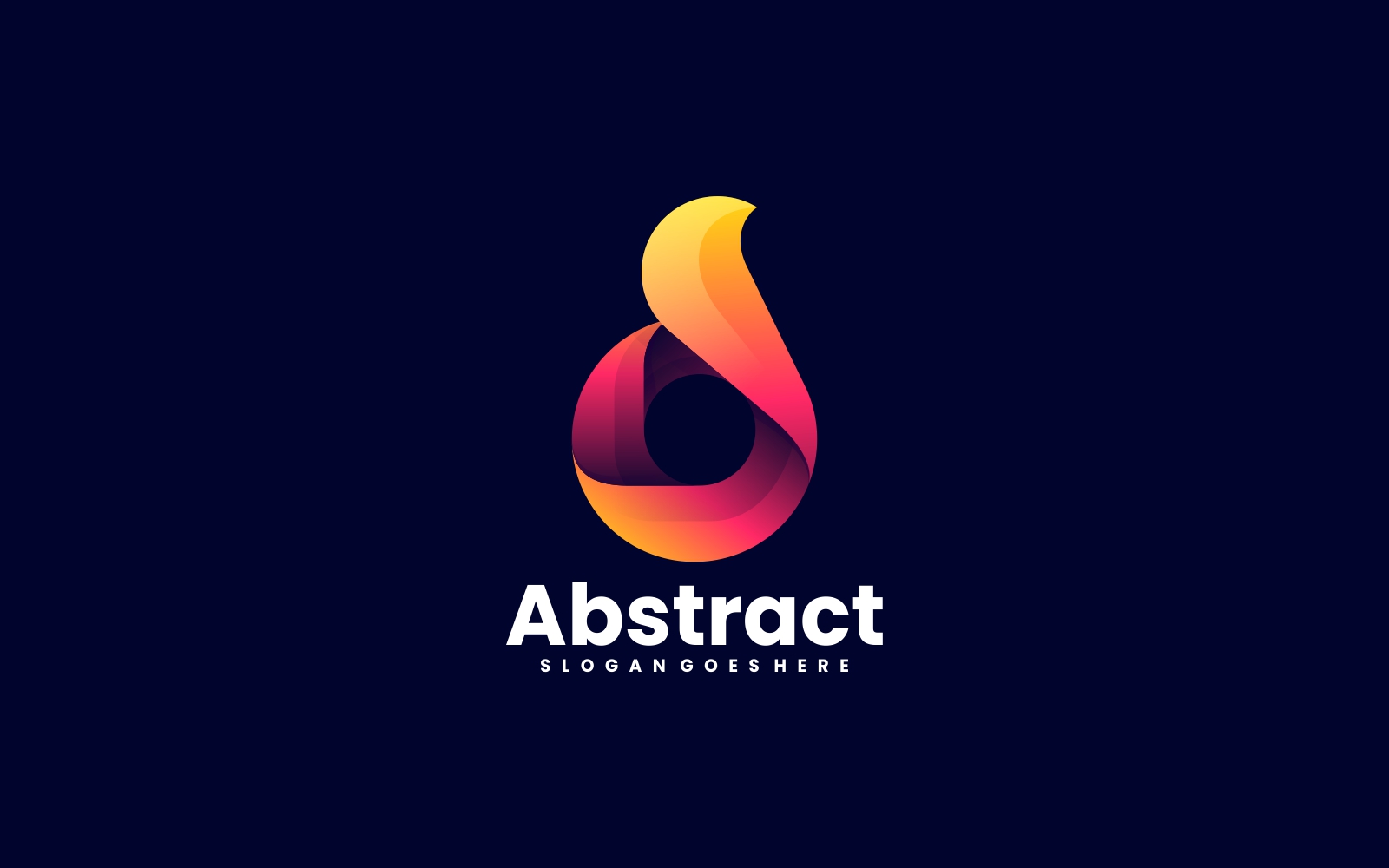 Vector Abstract Gradient Logo Template