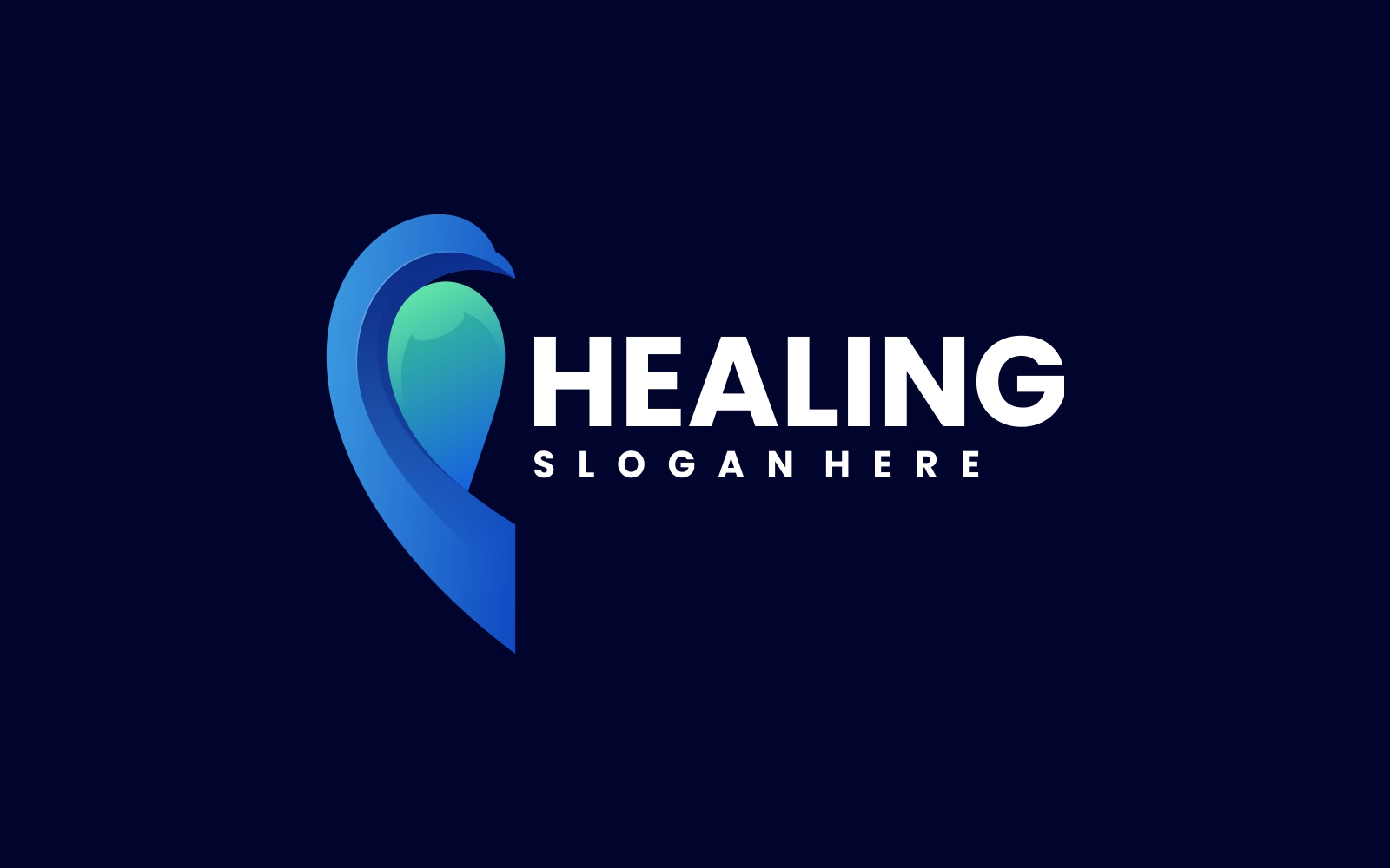 Healing Bird Gradient Logo
