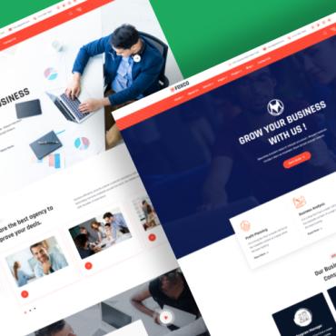Agency Business Responsive Website Templates 246341