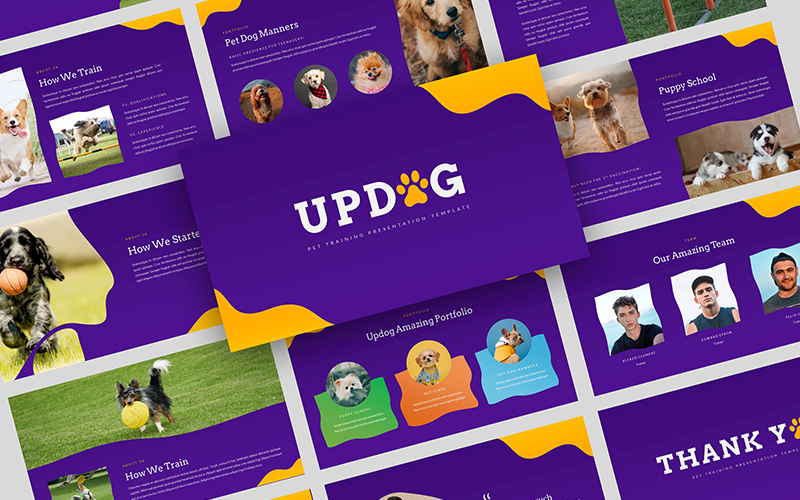 Updog - Pet Training PowerPoint Presentation Template
