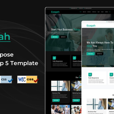 Agency Business Responsive Website Templates 246443